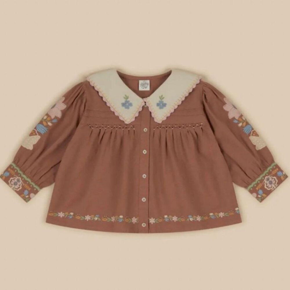 ISO - Apolina Bette Blouse - Chocolate